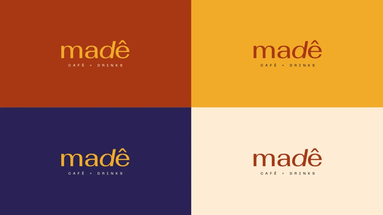 Logotipo da Madê nas quatro cores institucionais